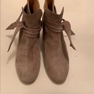 Rag N Bone Dalia Suede Bootie in stone color